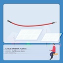 Cable Baterias Puente 1 x 10mm x 40cm C/Terminal