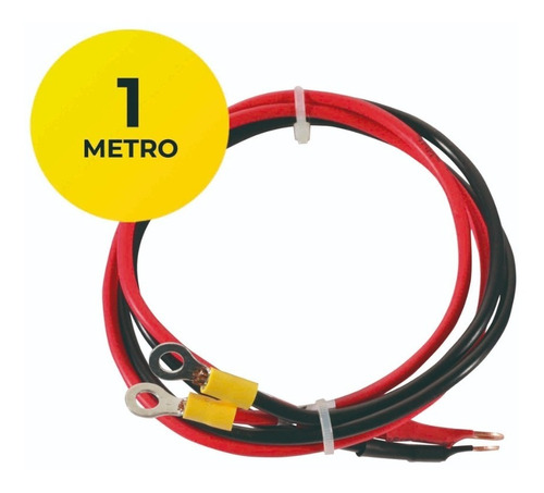 Cable Baterias 2 x 1 x 4mm x 1m C/Terminal