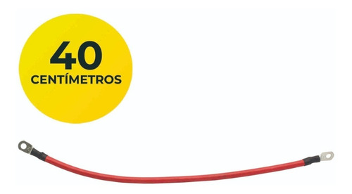 Cable Baterias Puente 1 x 10mm x 40cm C/Terminal