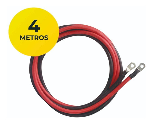 Cable Baterias 2 x 1 x 25mm x 4m C/Terminal